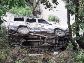 दार्चुलामा जिप दुर्घटना हुँदा एकजनाको मृत्यु, ४ जनाले हाम फालेर ज्यान जोगाए 